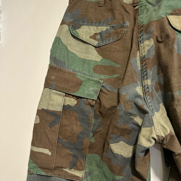 Vintage 80's Era USGI Woodland BDU Camouflage Combat Pants Trouser Wide Leg - Picture 16 of 16